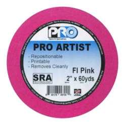Pro Tapes Artist Tape 2x60yds FL Pink