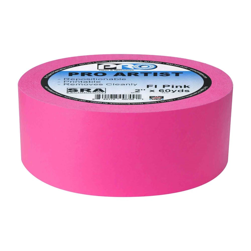 Pro Tapes Artist Tape 2x60yds FL Pink 3 Pro Tapes Artist Tape 2x60yds FL Pink - Image 3