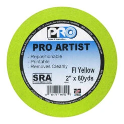 Pro Tapes Artist Tape 2x60yds FL Yellow