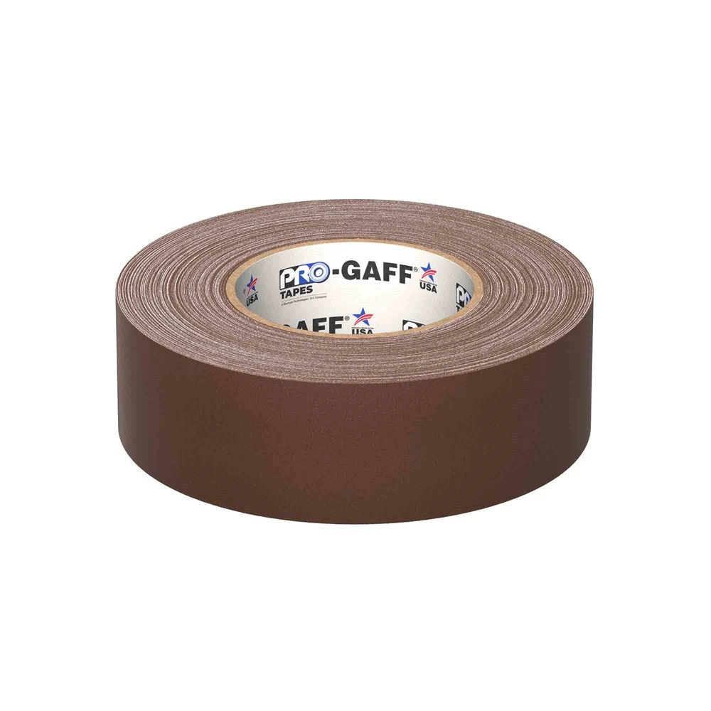 Pro Tapes Gaff 2x55yds Brown Cloth Tape 2 Pro Tapes Gaff 2x55yds Brown Cloth Tape - Image 2