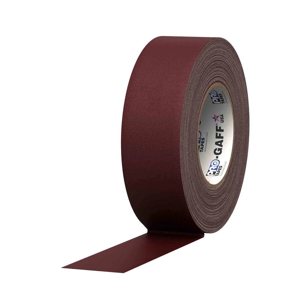 Pro Tapes Gaff 2x55yds Burgundy Cloth Tape 3 Pro Tapes Gaff 2x55yds Burgundy Cloth Tape - Image 3