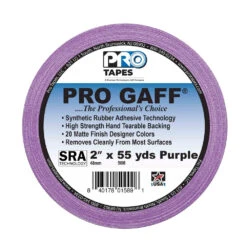 Pro Tapes Gaff 2x55yds Purple Cloth Tape