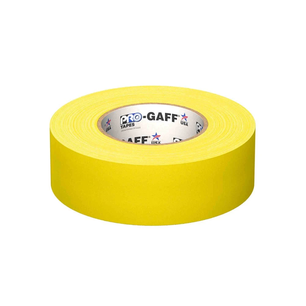 Pro Tapes Gaff 2x55yds Yellow Cloth Tape 2 Pro Tapes Gaff 2x55yds Yellow Cloth Tape - Image 2
