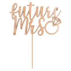 AMS Future Mrs Cake Topper Rose Gold 1ct