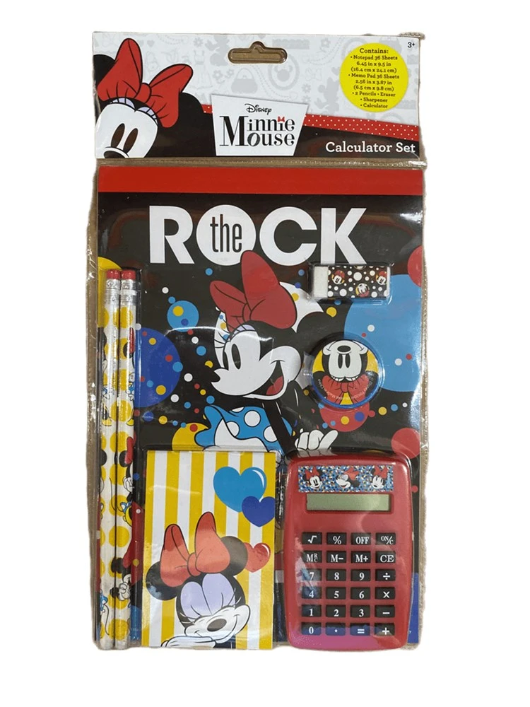 Calculator Set 7Pc Minnie Mouse 1 Calculator Set 7Pc Minnie Mouse