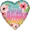 Anagram Happy Mother's Day Flowers And Ombre 17in Foil Balloon 3 Anagram Happy Mother's Day Flowers And Ombre 17in Foil Balloon -Toy World 102837
