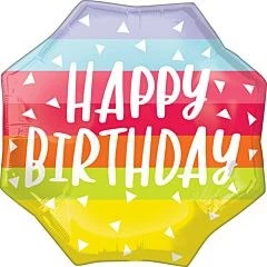 Bright And Bold Birthday 22in Foil Balloon