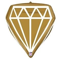 Betallic Dimensionals Geo Gem 18 Inch Multi-Sided Shaped Foil Balloon Packaged 1ct