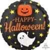 Halloween Ghost Pumpkin And Stars 17in Foil Balloon -Toy World 105145