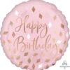 Anagram Blush Birthday 17in Foil Balloon -Toy World 105654