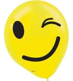 AMS LOL Emoji Latex Balloon 12in 6ct