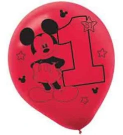 AMS Mickey Fun To Be One Balloon Latex 15ct