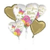 Anagram Love You Mom Satin Floral Bouquet Foil Balloons -Toy World 113464