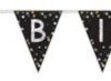 AMS Sparkling Celebration Happy Birthday Add-Any-Age Pennant Banner 1ct -Toy World 120331