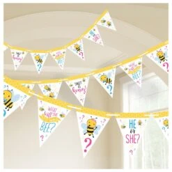 AMS What Will It Bee Pennant Banner