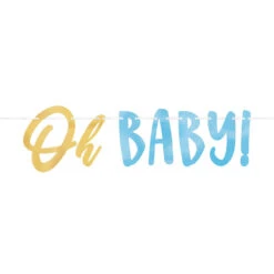 AMS Banner Oh Baby Boy Letter 1ct