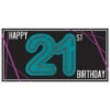 AMS Finally 21 Happy Birthday Horizontal Banner 1ct