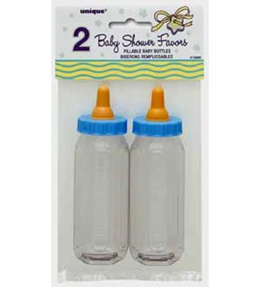 Blue Fillable Baby Bottle 5 Inch Favor 2ct 1 Blue Fillable Baby Bottle 5 Inch Favor 2ct