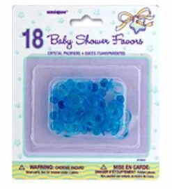 Blue Crystal Pacifier 1 Inch Favors 18ct