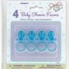 Blue Crystal Pacifier Favors 2", 4ct -Toy World 13643