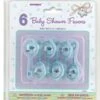 Blue Baby 2.5 Inch Rattle Favors 6ct -Toy World 13647