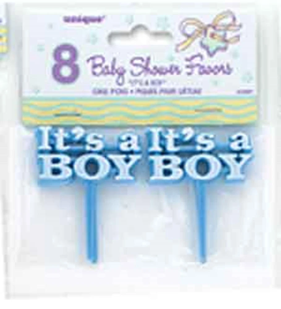 Its A Boy Blue Cake Picks, 8ct 1 Its A Boy Blue Cake Picks, 8ct