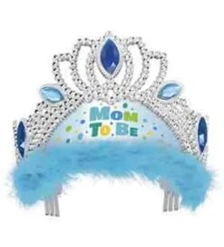 Mom To Be Tiara Blue