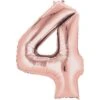 Jumbo Foil Number Balloon 34in Rose Gold-4