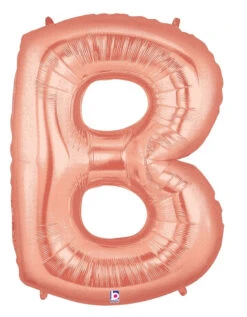 Betallic B Rose Gold 34 Inch Shaped Foil Balloon 1ct