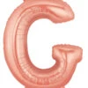 Betallic Letter G Rose Gold 34 Inch Shaped Foil Balloon Packaged 1ct -Toy World 15907RGPBET