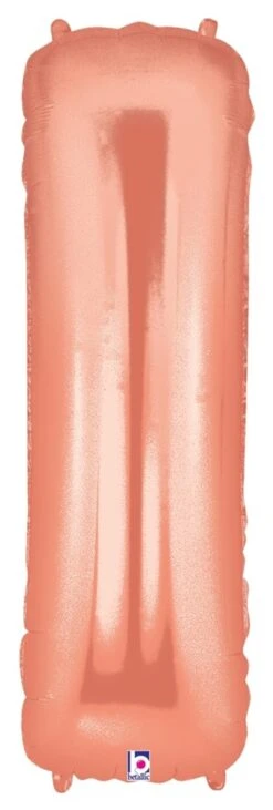 Betallic I Rose Gold 34 Inch Shaped Foil Balloon Polybagged 1ct