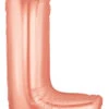 Betallic L Rose Gold 34 Inch Shaped Foil Balloon Polybagged 1ct -Toy World 15912RGBBET