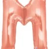 Betallic Letter M Rose Gold 34 Inch Shaped Foil Balloon Packaged 1ct -Toy World 15913RGPBET