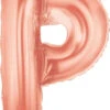 Betallic P Rose Gold 34 Inch Shaped Foil Balloon 1ct -Toy World 15916RGBET