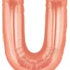 Betallic U Rose Gold 34 Inch Shaped Foil Balloon Polybagged 1ct -Toy World 15921RGBBET