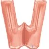 Betallic W Rose Gold 34 Inch Shaped Foil Balloon Polybagged 1ct 3 Betallic W Rose Gold 34 Inch Shaped Foil Balloon Polybagged 1ct -Toy World 15923RGBBET