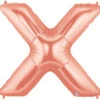Betallic X Rose Gold 34 Inch Shaped Foil Balloon 1ct -Toy World 15924RGBET
