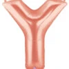 Betallic Letter Y Rose Gold 34 Inch Shaped Foil Balloon Packaged 1ct 2 Betallic Letter Y Rose Gold 34 Inch Shaped Foil Balloon Packaged 1ct -Toy World 15925RGPBET