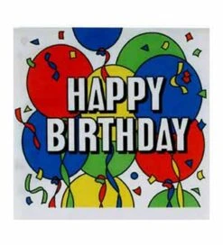 Happy B-Day Napkin (L)