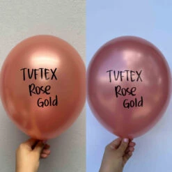 Tuftex Metallic Rose Gold 17 Inch Latex Balloons 25ct -Toy World 17240TFTX 2