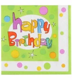 Birthday Glee Napkin (S) 16ct