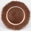 13 Inch Round Plastic Wavy Edge Charger Plate - Rose Gold
