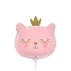 Betallic Cat Princess 14 Inch Mini Air Shaped Foil Balloon 1ct