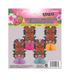 Luau Honeycomb Mini Totems 4ct