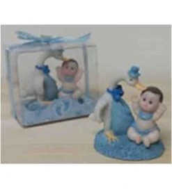 Baby Next To Stork Blue 12ct