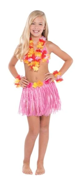 AMS Hula Skirt Kit Warm Child 5ct