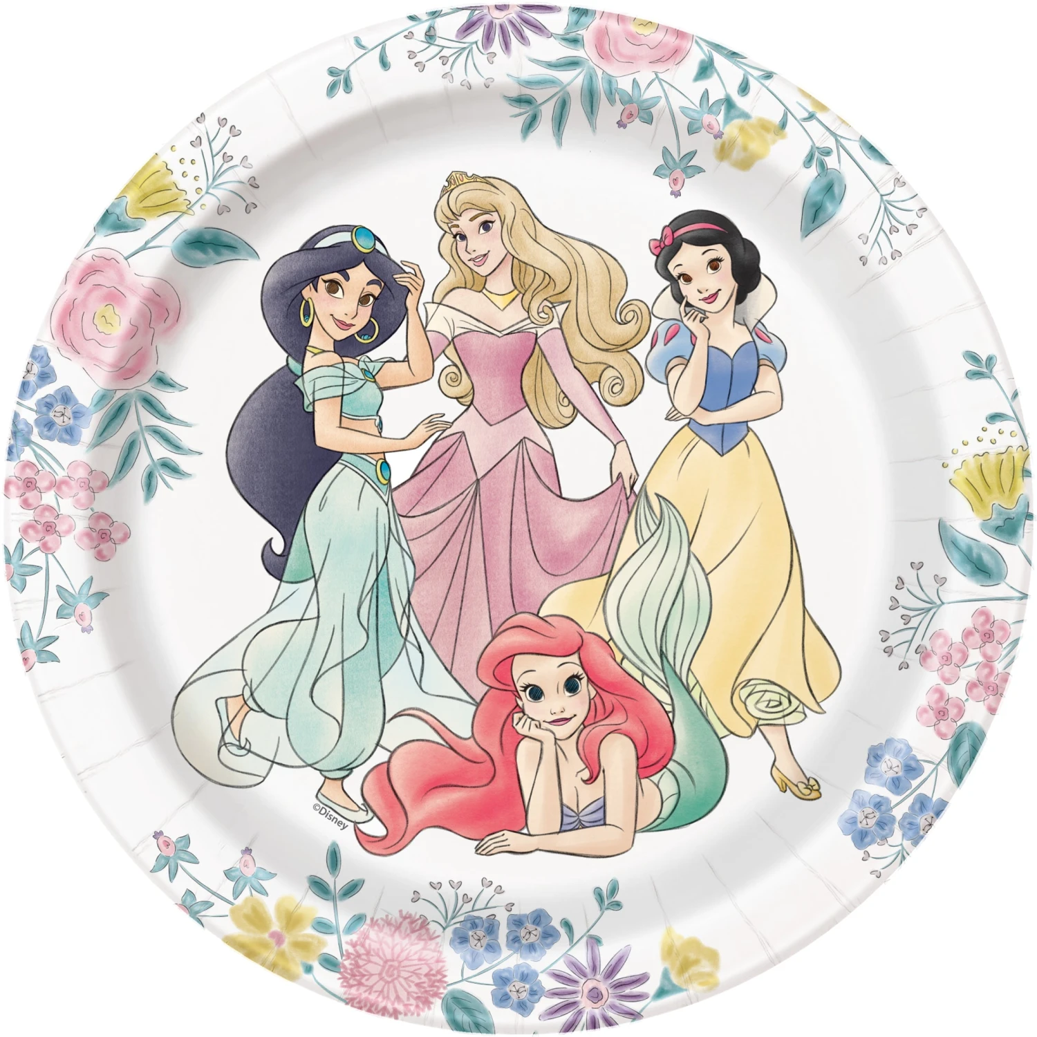 Disney Princess 7 Inch Paper Plate 8ct 1 Disney Princess 7 Inch Paper Plate 8ct