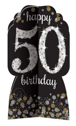 AMS Sparkling Celebration Happy Birthday 50 Room Decorating Kit 1ct