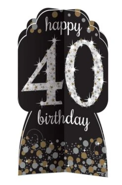 AMS Sparkling Celebration Happy Birthday 40 Room Decorating Kit 1ct