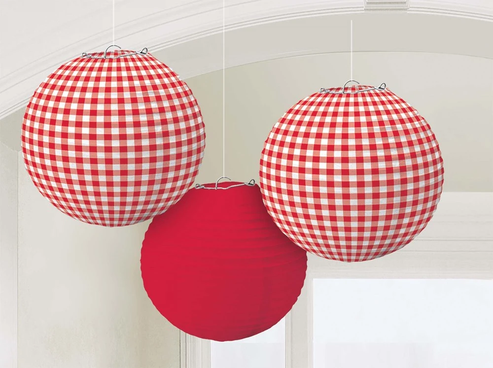 AMS Picnic Party Paper Lantern 3ct 1 AMS Picnic Party Paper Lantern 3ct